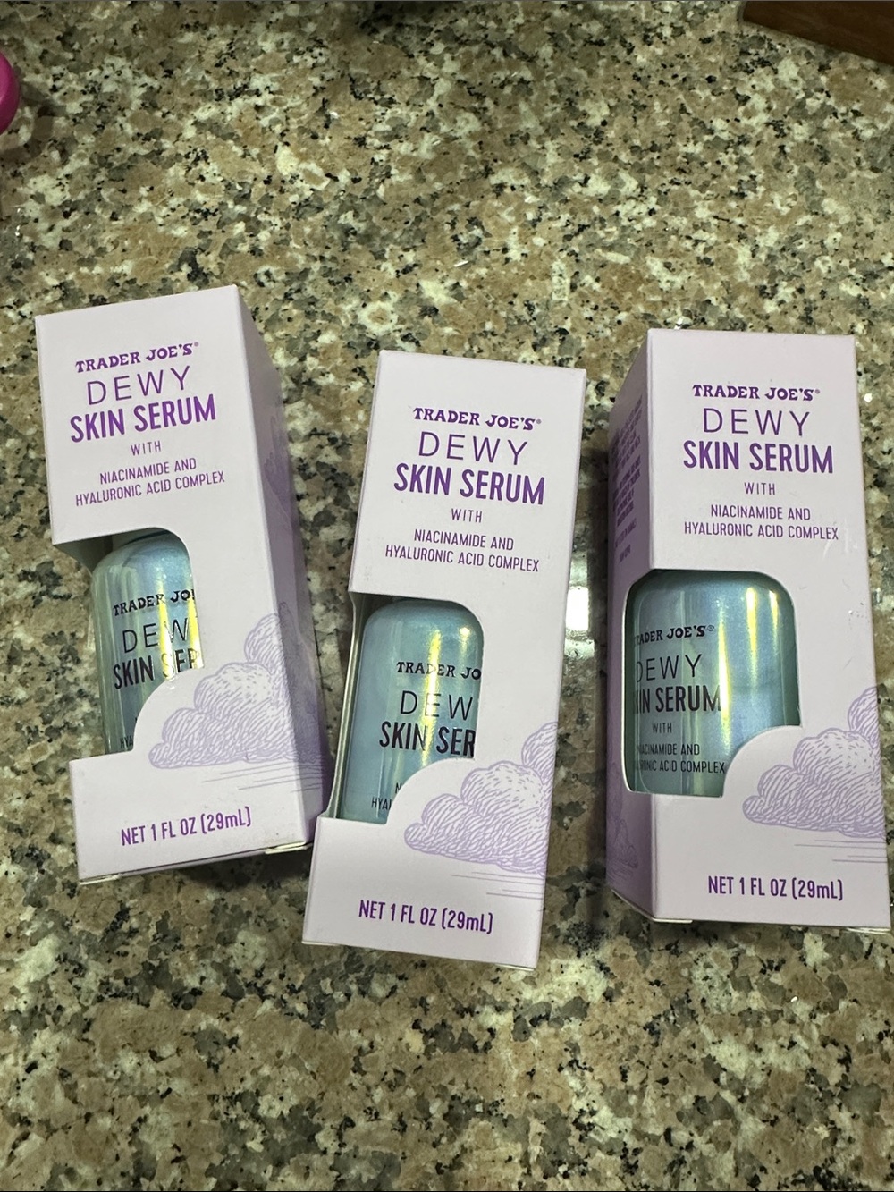 Trader Joe’s Dewy Skin Serum Hydrating Niacinamide & Hyaluronic Acid -sold sep